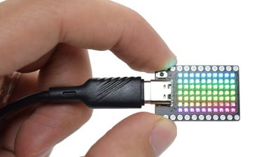 Super tiny Raspberry Pi RP2040 RGB LED matrix display hits Kickstarter