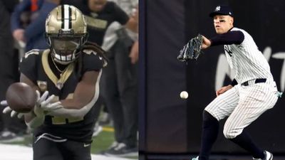 Aaron Judge Caught a Stray From Greg Olsen During Dropped Ball on Falcons-Saints Broadcast