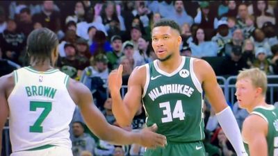 Jaylen Brown Calls Giannis Antetokounmpo a ‘Child' After Fake Handshake