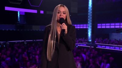 Video: Rita Ora chokes up in heartfelt Liam Payne tribute at MTV EMAs