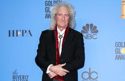 Brian May performed in pyjamas at a furniture shop