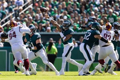 Eagles open as slight home favorites over the Commanders in Week 11