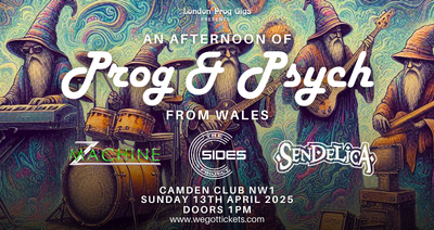 Sendelica to headline Welsh prog/psych show in London in April