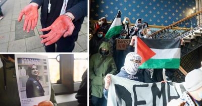 Scottish university students stage Gaza sit-in on Remembrance Day