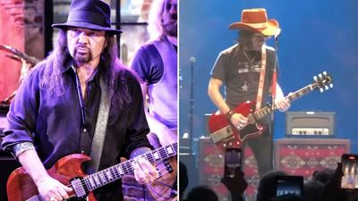 “No one has ever played these instruments live other than Gary”: Gary Rossington’s ‘Free Bird’ Les Paul/SG will be loaned out for a series of A-list gigs – and Blackberry Smoke have already used it for a Lynyrd Skynyrd medley