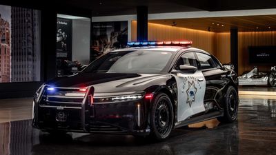 A California Highway Patrol Lucid Air Could Do Police Chases For A Very, Very Long Time