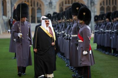 King hosts Bahrain’s sovereign at Windsor amid criticism of visit