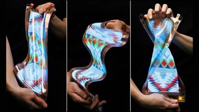 LG made a stretchable screen that can twist and bend to fit on clothing