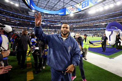 Look: Aaron Donald is back at SoFi Stadium for Rams vs. Dolphins