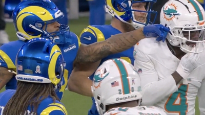 Kyren Williams stuck his finger in a Dolphins player’s helmet and everyone had questions