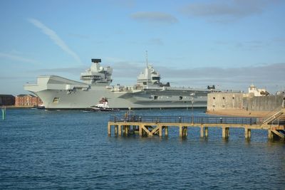 HMS Prince of Wales departs Portsmouth following delay for ‘minor defect’