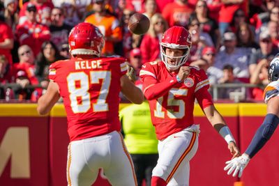 Chiefs QB Patrick Mahomes on connecting with Travis Kelce for another career milestone