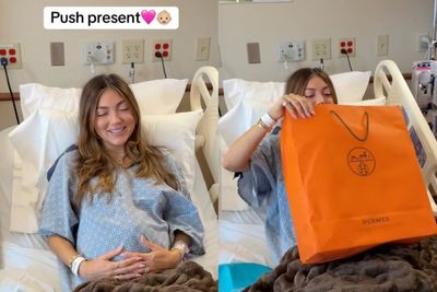 Influencer Pookie gifted $35,000 Hermès bag as ‘push present’ from husband before going into labor