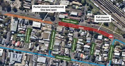 Sewer collapse emergency work to close Donald Street in Newcastle