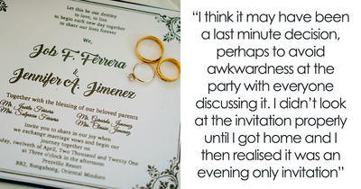 Woman Puzzled By Receiving Brother’s Evening-Only Invitation To His Wedding, Seeks Advice