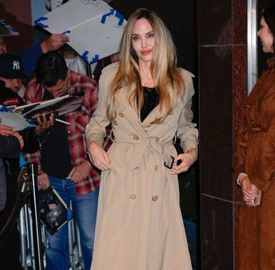 Nothing Comes Between Angelina Jolie and Her Best Designer Trench Coats