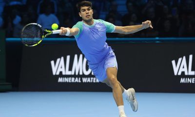 Carlos Alcaraz beats Andrey Rublev 6-3, 7-6: ATP Finals tennis – as it happened