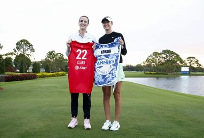 Must-see photos of Nelly Korda and Caitlin Clark playing in The Annika 2024 pro-am