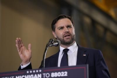 Ohio Sen. JD Vance Arrives At Capitol Hill For Elections