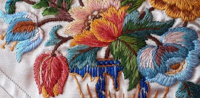 Stitched: from high-born women to crofters’ daughters, exhibition showcases two centuries of Scotland’s finest embroidered art