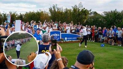 Watch The Moment Caitlin Clark Almost Hits Fans With Tee Shot At The Annika Pro-Am