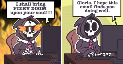 Artist Creates Heartwarming Comics That Take Place In The Realm Of The Dead (40 New Pics)