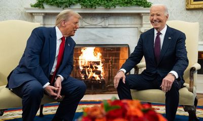 Biden welcomes Trump for fireside chat as he prepares to watch his legacy burn