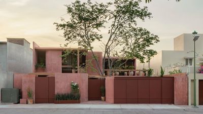 Discover Casa Roja, a red spatial exploration of a house in Mexico