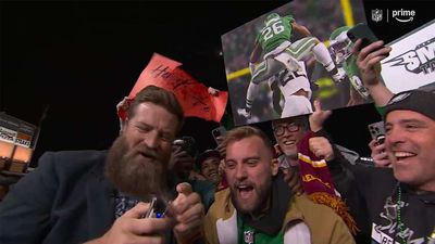 Ryan Fitzpatrick Struggles to Shave Fan's Head in Homage to Eagles' Nick Sirianni