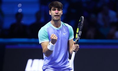 Alexander Zverev beats Carlos Alcaraz to reach ATP Finals last four – as it happened