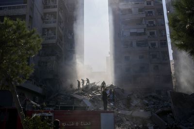 Rescue Teams Search Rubble After Israeli Strike In Lebanon