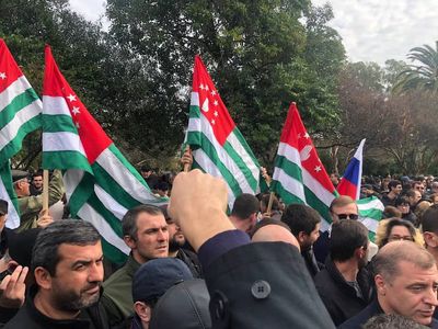 Protesters storm parliament of Russian-backed breakaway Georgian region of Abkhazia