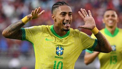 Raphinha Honors Neymar With Goal Celebration Wearing Brazil's No. 10 Shirt