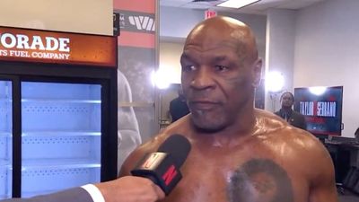 Mike Tyson’s Pre-Fight Interview Ended With an Awkward NSFW Shot of His Backside