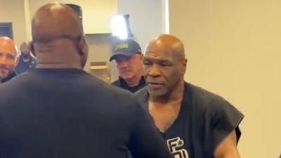 Mike Tyson, Evander Holyfield Shared Classy Moment Right Before Jake Paul Fight