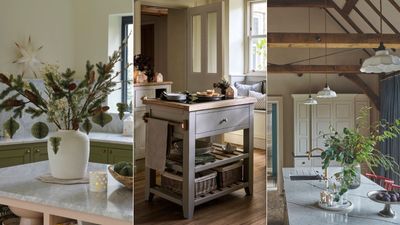 5 ways to decorate your kitchen island for Christmas, because yes it's an underrated spot for a festive overhaul