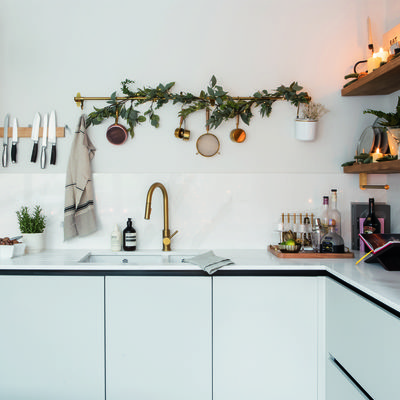 The 5 ways I'm decorating my small rental kitchen for Christmas - without going over budget