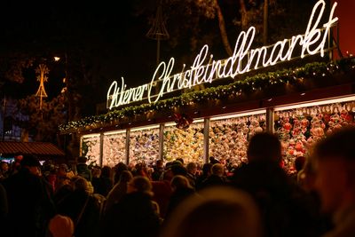 Lighting of Vienna town hall Christmas tree marks start of Yuletide season in Austrian capital