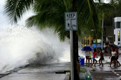 Super Typhoon Man-yi Fells Trees, Power Lines In The Philippines