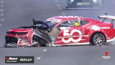 Supercars rookie out with concussion after scary crash