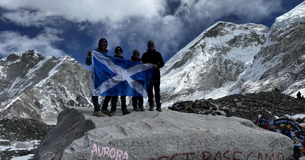 Scottish family on top of the world after trekking to Mount Everest base camp