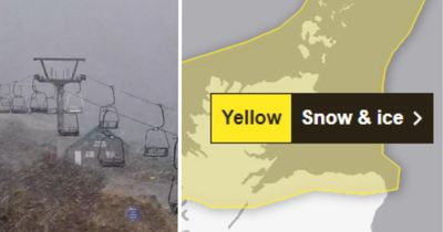 First snow fall hits Scotland as Met Office extends yellow weather warning