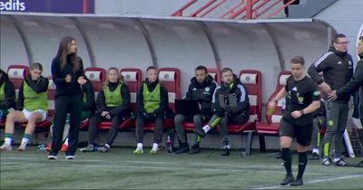 Celtic manager shown red card for referee gesture during SWPL defeat to Rangers