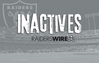 Raiders Week 11 inactives vs Dolphins