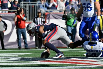 WATCH: Patriots WR Kendrick Bourne snags Drake Maye touchdown pass