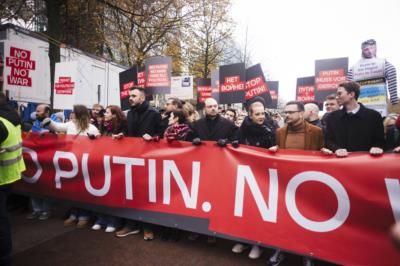 Russian Opposition Figures Lead Anti-Putin March In Berlin