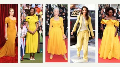 From butter yellow co-ords to opulent red carpet gowns, these celebrities all dazzled in yellow outfits