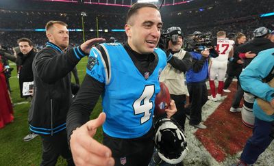 Panthers’ Eddy Piñeiro is now NFL’s most accurate FG kicker ever . . . and he didn’t even play this week