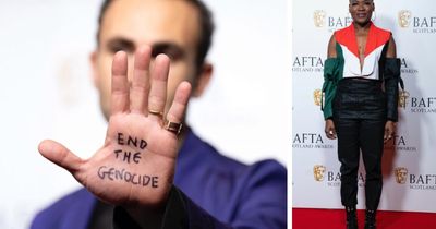 Stars show support for Palestine at Scottish Bafta awards