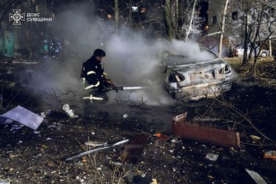 Deadly Russian ballistic missiles rain down on Ukraine city after Biden announcement